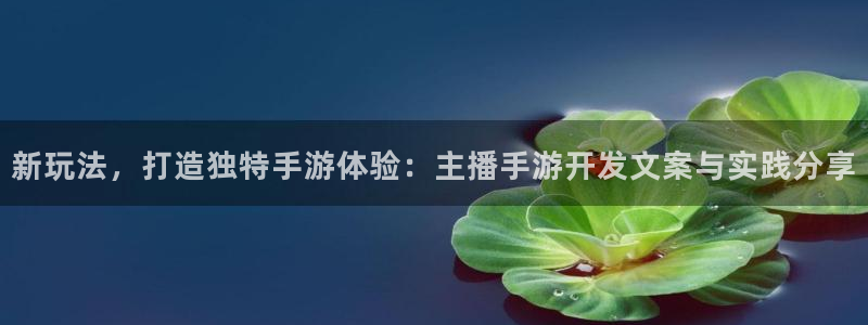 巅峰国际app：新玩法，打造独特手游体验：主播手游开发文案与